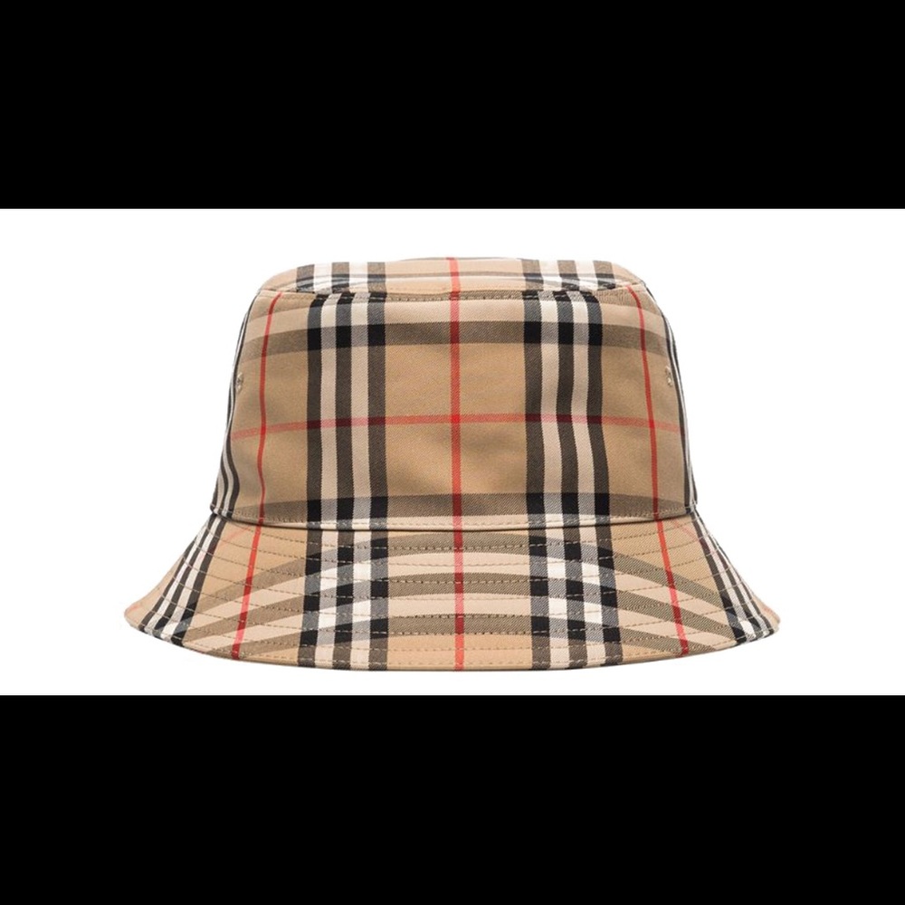 Burberry vintage check bucket Hat brown authentic 👌🏻